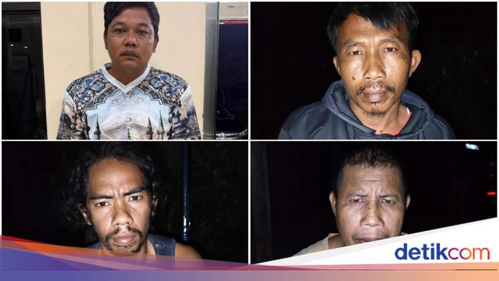 Law enforcement authorities investigate the illegal slaughter of a protected tapir in Lampung.