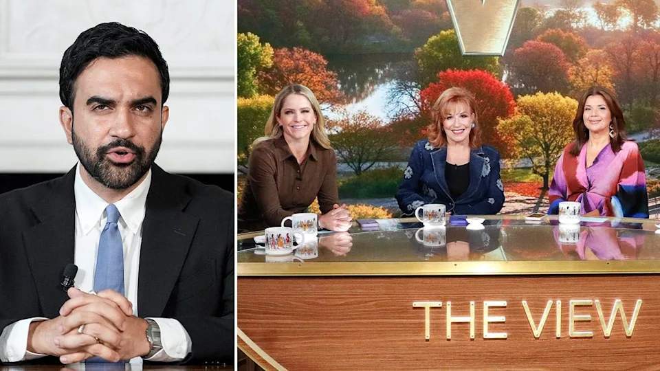 The View studio where hosts debated the socialist candidate controversy.