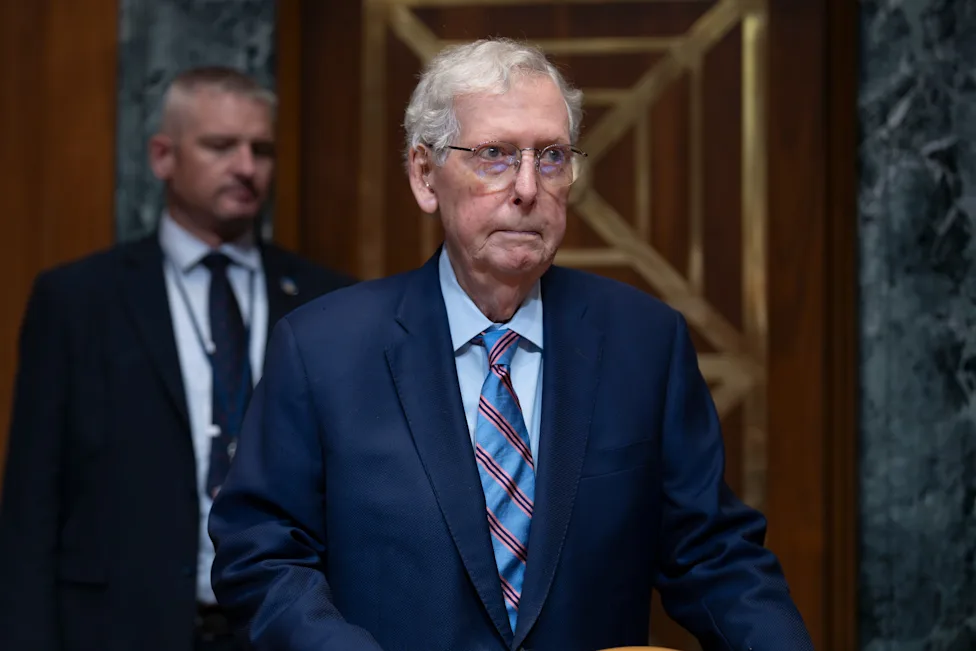 Senator Mitch McConnell attending a session at the United States Capitol