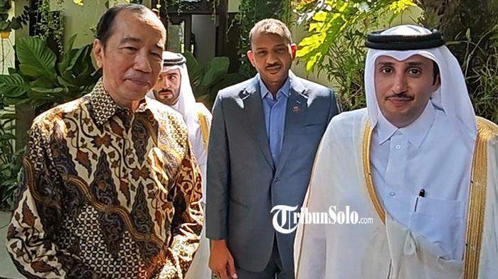 Qatar Ambassador Sultan bin Mubarak Al-Dosari Meets Jokowi in Solo